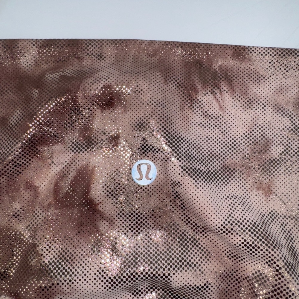 Lululemon Align Pant 25" Scallop Shine Bronze Wash Metallic Rose Gold Size 6 - Picture 4 of 4